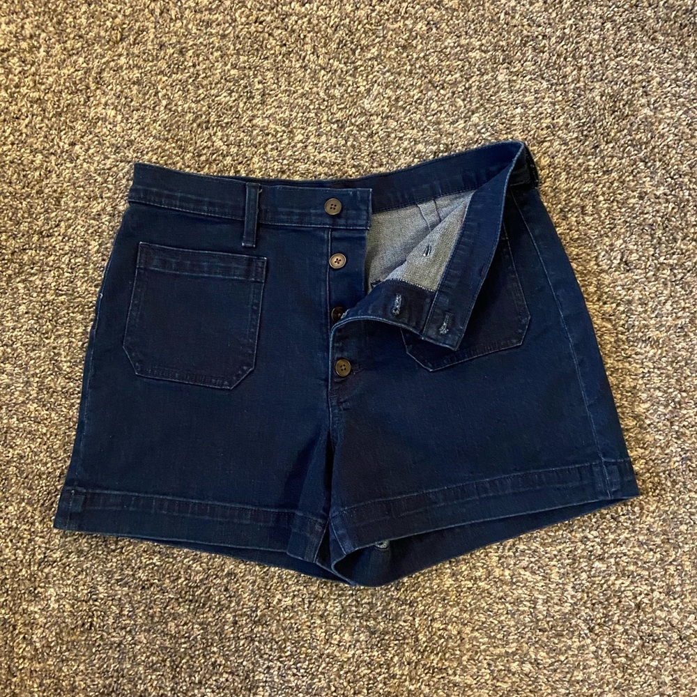 J.CREW High-waisted button fly shorts, NWT, sz 12